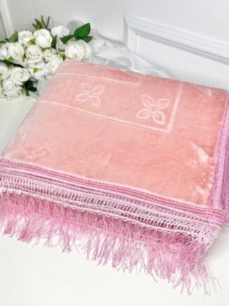 Tapis en velours - rose