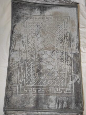 Tapis en velours - gris