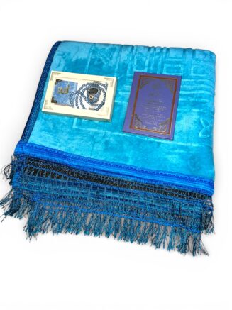 Coffret Paix Céleste – Tapis Bleu, Tasbih Digital & Mini Coran